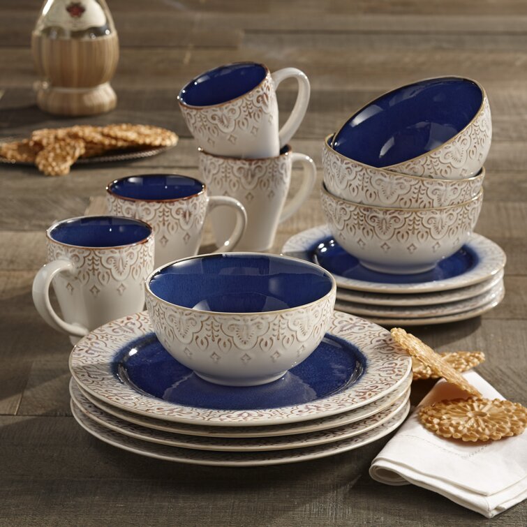 Birch Lane™ Sonny Earthenware Dinnerware - Set of 16